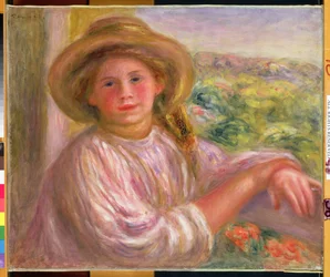 Girl on a Balcony at Cagnes
